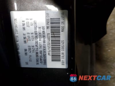 Zdjęcie 13 z 13 samochodu: 2016 MAZDA 6 SPORT VIN:JM1GJ1U53G1468378 - miniatura