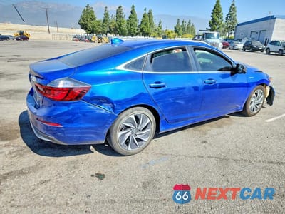 Trzecie zdjęcie samochodu z tyłu: 2019 HONDA INSIGHT TOURING VIN:19XZE4F95KE008028 - miniatura
