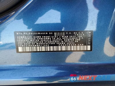 Zdjęcie 12 z 12 samochodu: 2021 VOLKSWAGEN JETTA S VIN:3VWC57BU8MM011044 - miniatura