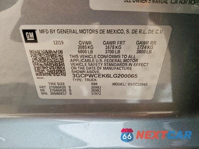 Zdjęcie 13 z 13 samochodu: 2020 CHEVROLET SILVERADO C1500 LT VIN:3GCPWCEK6LG200065 - miniatura