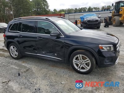 Czwarte zdjęcie samochodu z boku: 2020 MERCEDES-BENZ GLB 250 4MATIC VIN:W1N4M4HB1LW036390 - miniatura