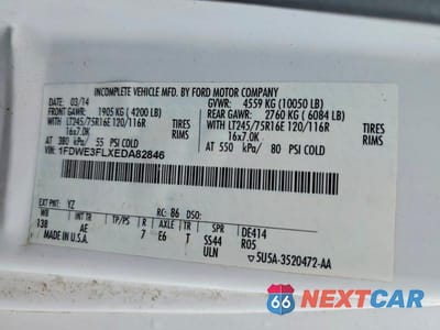 Zdjęcie 13 z 13 samochodu: 2014 FORD E350 UTILITY / SERVICE TRUCK VIN:1FDWE3FLXEDA82846 - miniatura