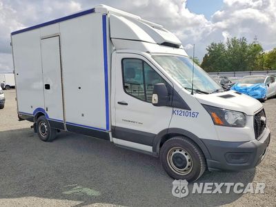 Czwarte zdjęcie samochodu z boku: 2021 FORD TRANSIT DELIVERY TRUCK VIN:1FDBW5Z87MKA84384 - miniatura