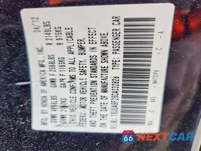 Zdjęcie 12 z 12 samochodu: 2012 ACURA TL VIN:19UUA8F26CA032828 - miniatura