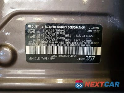 Zdjęcie 14 z 14 samochodu: 2017 MITSUBISHI OUTLANDER SPORT ES VIN:JA4AR3AU2HZ034259 - miniatura