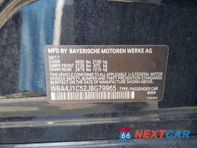 Zdjęcie 12 z 12 samochodu: 2018 BMW 430I GRAN COUPE VIN:WBA4J1C52JBG79965 - miniatura