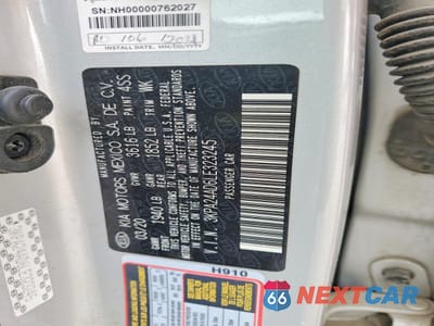 Zdjęcie 12 z 13 samochodu: 2020 KIA RIO LX VIN:3KPA24AD6LE323245 - miniatura