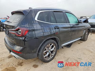 Trzecie zdjęcie samochodu z tyłu: 2023 BMW X3 SDRIVE30I VIN:5UX43DP01P9R82115 - miniatura