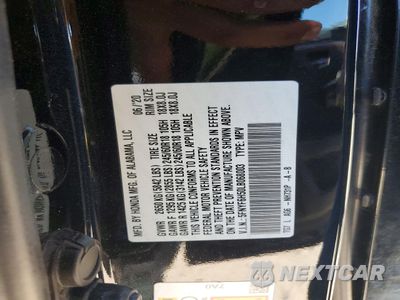 Zdjęcie 13 z 13 samochodu: 2020 HONDA PILOT EXL VIN:5FNYF6H50LB068003 - miniatura
