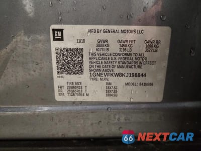 Zdjęcie 13 z 13 samochodu: 2019 CHEVROLET TRAVERSE LS VIN:1GNEVFKW8KJ198844 - miniatura