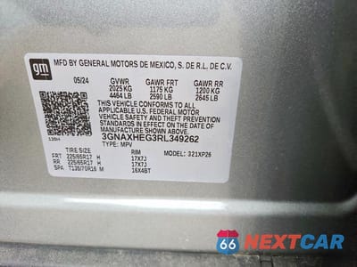 Zdjęcie 13 z 13 samochodu: 2024 CHEVROLET EQUINOX LS VIN:3GNAXHEG3RL349262 - miniatura