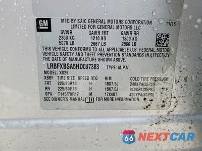 Zdjęcie 13 z 13 samochodu: 2017 BUICK ENVISION ESSENCE VIN:LRBFXBSA5HD097383 - miniatura