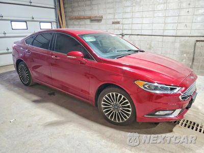 Czwarte zdjęcie samochodu z boku: 2018 FORD FUSION TITANIUM VIN:3FA6P0D90JR247105 - miniatura