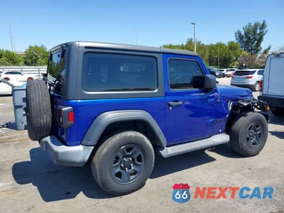 Trzecie zdjęcie samochodu z tyłu: 2018 JEEP WRANGLER SPORT VIN:1C4GJXAG2JW280163 - miniatura