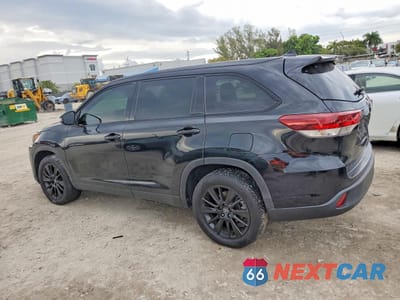 Drugie zdjęcie samochodu z przodu: 2019 TOYOTA HIGHLANDER SE VIN:5TDKZRFH4KS329848 - miniatura