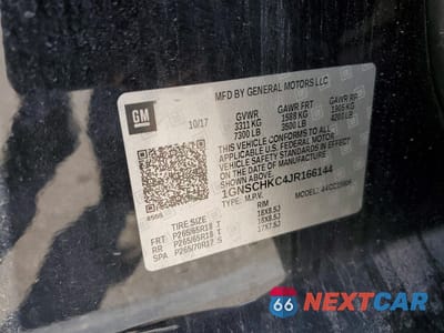 Zdjęcie 12 z 13 samochodu: 2018 CHEVROLET SUBURBAN C1500 LT VIN:1GNSCHKC4JR166144 - miniatura