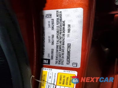 Zdjęcie 12 z 12 samochodu: 2021 CHEVROLET SPARK LS VIN:KL8CB6SA9MC735623 - miniatura