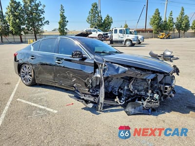 Czwarte zdjęcie samochodu z boku: 2020 INFINITI Q50 RED SPORT 400 VIN:JN1FV7AP5LM630015 - miniatura