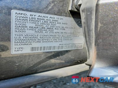 Zdjęcie 14 z 14 samochodu: 2021 AUDI Q7 PREMIUM VIN:WA1AXAF78MD026042 - miniatura