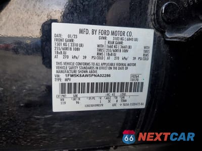 Zdjęcie 13 z 13 samochodu: 2023 FORD EXPLORER POLICE INTERCEPTOR VIN:1FM5K8AW5PNA02286 - miniatura