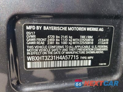Zdjęcie 13 z 13 samochodu: 2017 BMW X1 XDRIVE28I VIN:WBXHT3Z31H4A57715 - miniatura