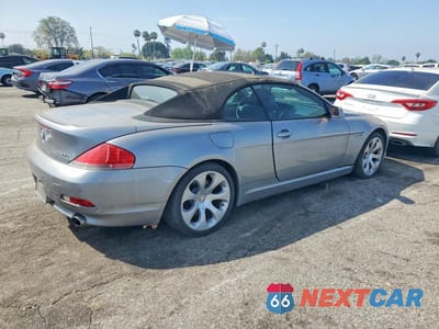 Trzecie zdjęcie samochodu z tyłu: 2007 BMW 650 I VIN:WBAEK13567CN80616 - miniatura