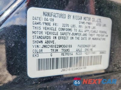 Zdjęcie 12 z 12 samochodu: 2009 INFINITI G37 SEDAN BASE VIN:JNKCV61E29M304169 - miniatura