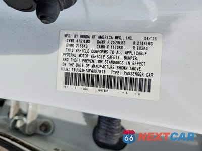 Zdjęcie 12 z 12 samochodu: 2015 ACURA TLX ADVANCE VIN:19UUB3F7XFA007978 - miniatura