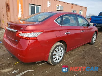 Trzecie zdjęcie samochodu z tyłu: 2014 NISSAN SENTRA SV VIN:3N1AB7AP6EY308454 - miniatura