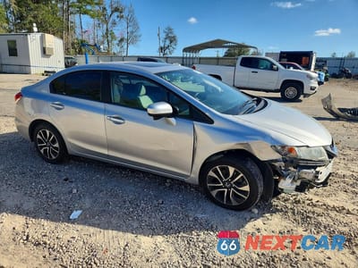 Czwarte zdjęcie samochodu z boku: 2015 HONDA CIVIC EX VIN:19XFB2F85FE205388 - miniatura