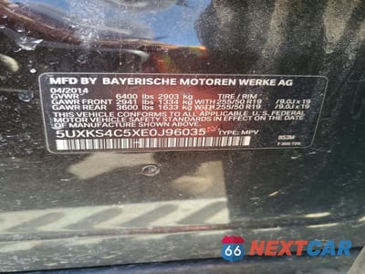 Zdjęcie 13 z 13 samochodu: 2014 BMW X5 XDRIVE35D VIN:5UXKS4C5XE0J96035 - miniatura