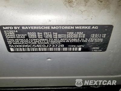 Zdjęcie 13 z 13 samochodu: 2014 BMW X5 XDRIVE50I VIN:5UXKR6C54E0J73728 - miniatura