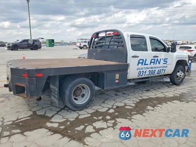 Trzecie zdjęcie samochodu z tyłu: 2014 CHEVROLET SILVERADO FLATBED TRUCK VIN:1GB4CZC89EF157288 - miniatura