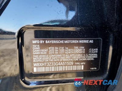 Zdjęcie 13 z 13 samochodu: 2016 BMW X1 XDRIVE28I VIN:WBXHT3Z33G4A51509 - miniatura