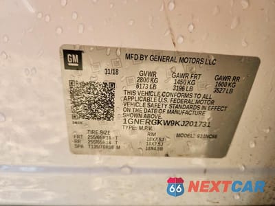 Zdjęcie 13 z 13 samochodu: 2019 CHEVROLET TRAVERSE LT VIN:1GNERGKW9KJ201731 - miniatura