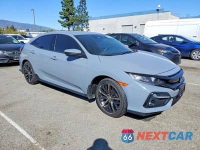 Czwarte zdjęcie samochodu z boku: 2021 HONDA CIVIC SPORT VIN:SHHFK7H47MU415360 - miniatura