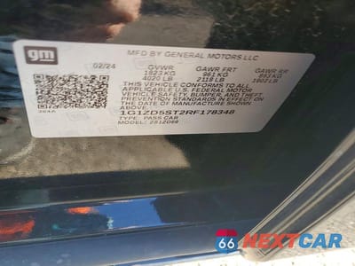 Zdjęcie 13 z 13 samochodu: 2024 CHEVROLET MALIBU LT VIN:1G1ZD5ST2RF178348 - miniatura