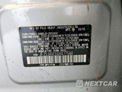 Zdjęcie 14 z 14 samochodu: 2016 SUBARU FORESTER 2.5I TOURING VIN:JF2SJAVC6GH477544 - miniatura