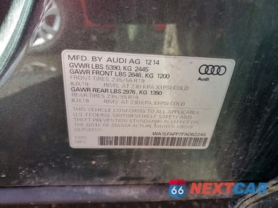 Zdjęcie 13 z 13 samochodu: 2015 AUDI Q5 PREMIUM PLUS VIN:WA1LFAFP7FA082246 - miniatura