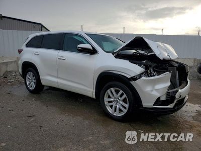 Czwarte zdjęcie samochodu z boku: 2016 TOYOTA HIGHLANDER LE VIN:5TDZARFH1GS019637 - miniatura