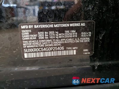Zdjęcie 13 z 13 samochodu: 2016 BMW X5 XDRIVE35I VIN:5UXKR0C54G0P25406 - miniatura