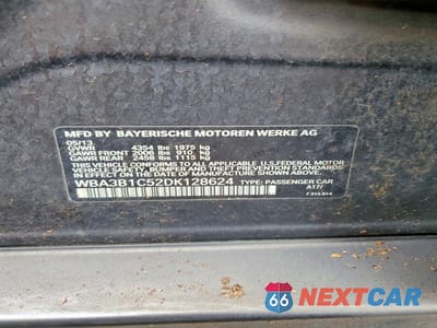Zdjęcie 12 z 12 samochodu: 2013 BMW 320 I VIN:WBA3B1C52DK128624 - miniatura