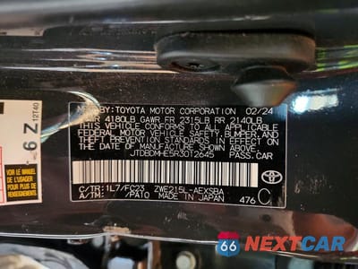 Zdjęcie 13 z 13 samochodu: 2024 TOYOTA COROLLA HYBRID SE VIN:JTDBDMHE5R3012645 - miniatura