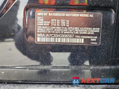 Zdjęcie 12 z 12 samochodu: 2017 BMW 530 XI VIN:WBAJA7C30HG906567 - miniatura