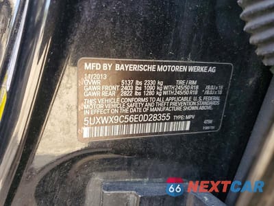 Zdjęcie 12 z 12 samochodu: 2014 BMW X3 XDRIVE28I VIN:5UXWX9C56E0D28355 - miniatura