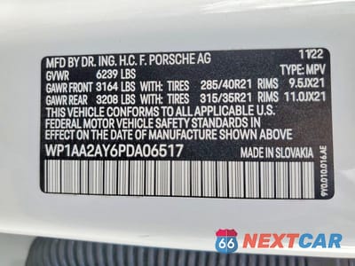 Zdjęcie 14 z 14 samochodu: 2023 PORSCHE CAYENNE BASE VIN:WP1AA2AY6PDA06517 - miniatura