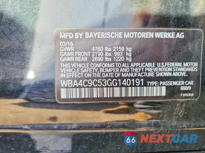 Zdjęcie 12 z 12 samochodu: 2016 BMW 428 XI GRAN COUPE SULEV VIN:WBA4C9C53GG140191 - miniatura