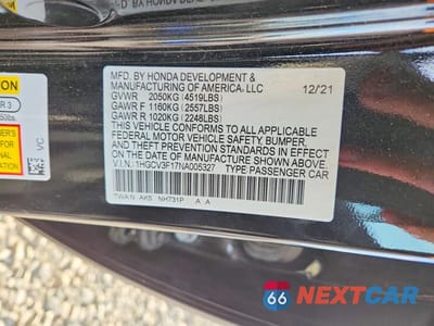 Zdjęcie 13 z 13 samochodu: 2022 HONDA ACCORD HYBRID VIN:1HGCV3F17NA005327 - miniatura
