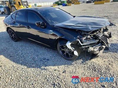 Czwarte zdjęcie samochodu z boku: 2022 ACURA TLX TECH A VIN:19UUB6F59NA002267 - miniatura