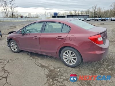 Drugie zdjęcie samochodu z przodu: 2012 HONDA CIVIC EX VIN:JHMFB2F88CS006097 - miniatura